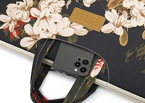Dachee Black Peony Patten Waterproof Laptop Shoulder Messenger Bag Case Sleeve for 14 Inch 15 Inch Laptop Case Laptop Briefcase 15.6 Inch Dachee Black Peony Patten Waterproof Laptop Shoulder Messenger Bag Case Sleeve for 14 Inch 15 Inch Laptop Case Laptop Briefcase 15.6 Inch